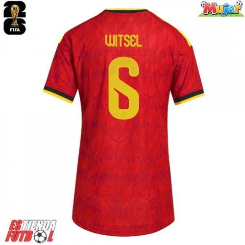 Bélgica Axel Witsel #6 Primera Equipación Mujer Mundial 2026 Manga Corta
